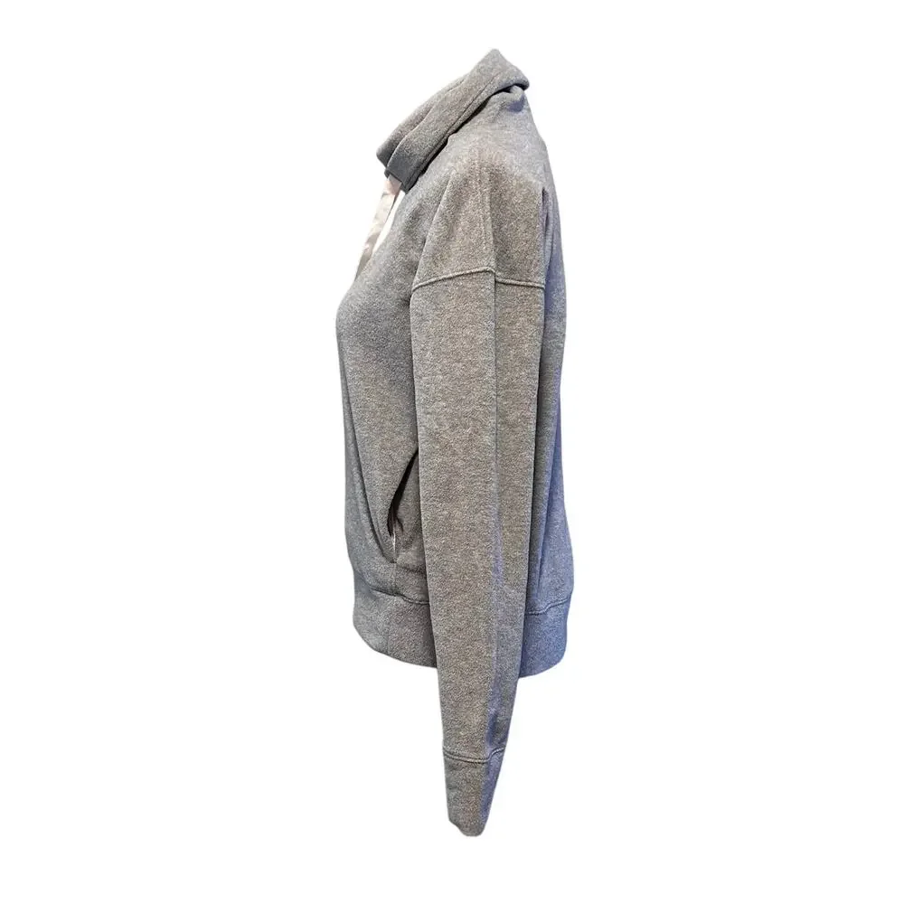 Lululemon Women’s Top Size 4 Gray Go Forward Pullover Cowl Neck Long Sleeves - Picture 3 of 8